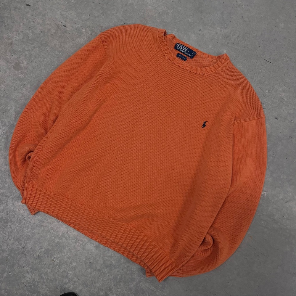 Polo by Ralph Lauren Orange Knit Sweater